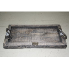 TRAY WITH ROPE HANDLE