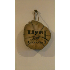 ROUND HANGING LIVE LAUGH