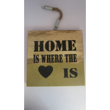 HOME IS WHERE THE HEART IS HANGING