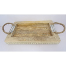 TRAY WITH ROPE HANDLE BIG