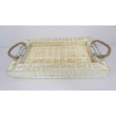 TRAY WITH ROPE HANDLE BIG