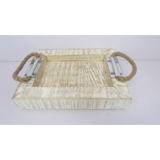 TRAY WITH ROPE HANDLE SMALL