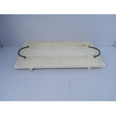 RECT TRAY WITH IRON HANDLE SMALL