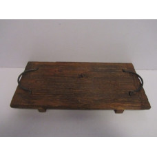 RECT TRAY W IRON HANDLE SMALL