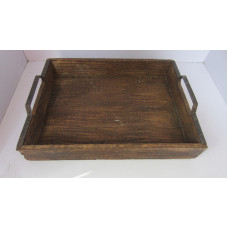 TRAY RECT. IRON HANDLE