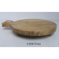 ROUND CHOPPING BOARD ON FOOT BIG