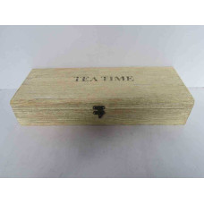 3 PARTITION TEA BOX BIG RIBBED