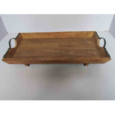 RECT. TRAY SMALL RIBBED ON BASE