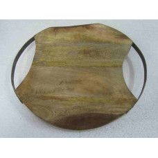 ROUND TRAY CURVE IRON HANDLE 50x40