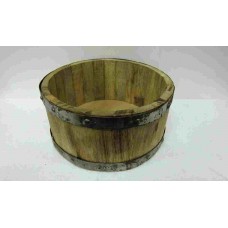 ROUND IRON STRIPES POT SMALL