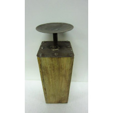 IRON TOP SQ. CANDLE STAND BIG