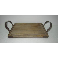 TRAY SMALL IRON HANDLES