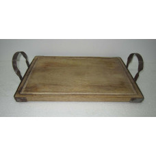 TRAY BIG IRON HANDLES