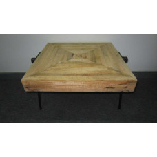 TABLE SQ MIXED WOOD 70 CM