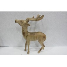 Wood reindeer antler low small