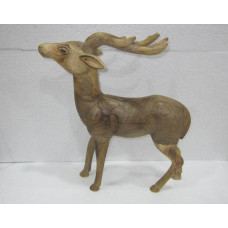 Wood reindeer antler low medium