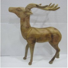 Wood reindeer antler low big