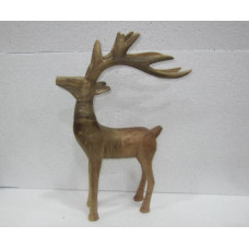 Wood reindeer antler big high