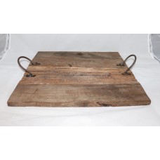 RESTORATION WOODEN SQ. TRAY KD HANDLES