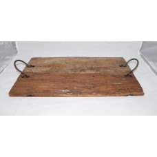 RESTORATION WOODEN RECT. TRAY KD HANDLES