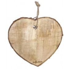 WOODEN BASIC BUCKLE HEART CHOPPING BOARD BIG