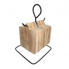 Chopping boards 6x square , iron stand