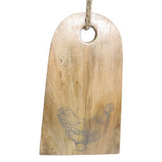 ROOSTER TAPER CHOPPING BOARD BIG