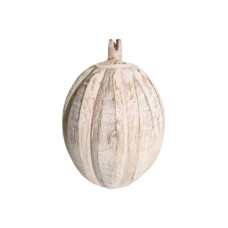 WOODEN PUMPKIN MED GRAINS