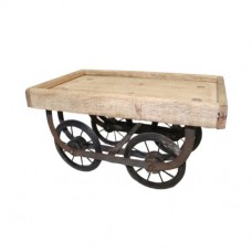 BORDER WOODEN TROLLY MED