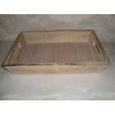 WOODEN TRAY TAPER SMALL