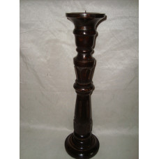 CANDLE STAND MEDIUM CARVING