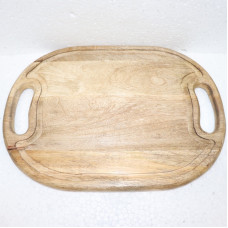 OVAL CHOPPING BOARD WITH HANDLES SMALL