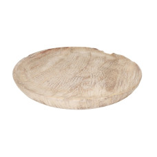 RUGGED WOODEN ROUND TRAY SMALL