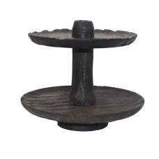 2 TIRE RUGGED TREY WITH CANDLE STAND