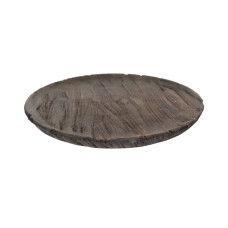 RUGGED WOODEN ROUND TRAY SMALL