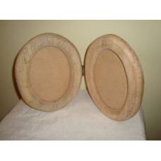 OVAL DOUBLE PHOTO FRAME